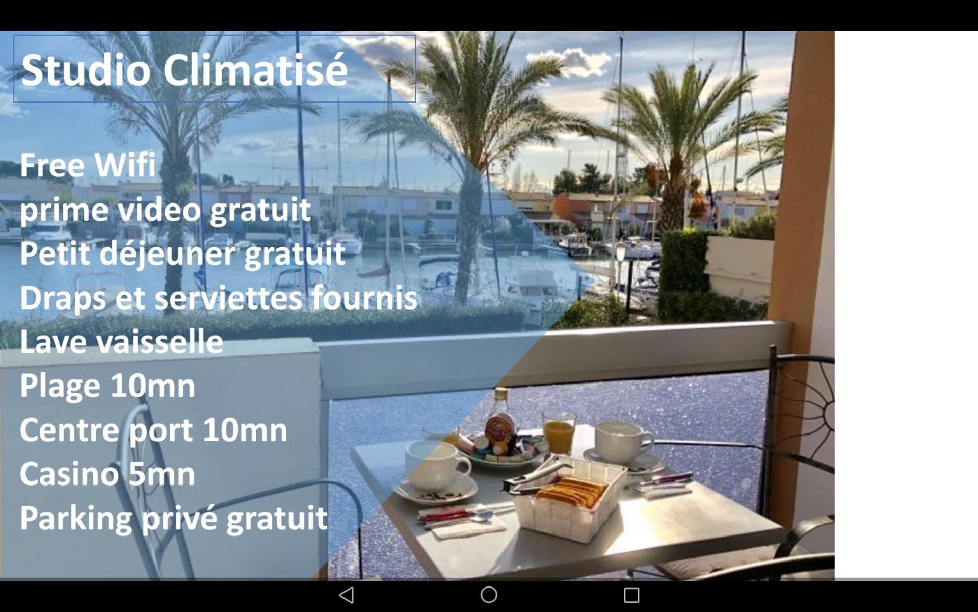 Cap Capistol Le Cap D'agde Vue Port Apartment *